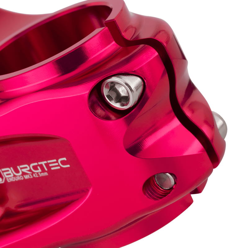 Burgtec Enduro MK3 Stem - 35mm Clamp - 42.5mm Reach - Toxic Barbie Pink-5