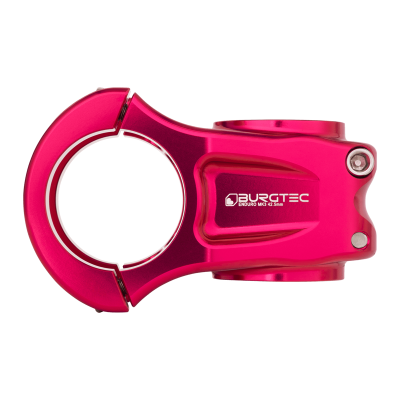 Burgtec Enduro MK3 Stem - 35mm Clamp - 42.5mm Reach - Toxic Barbie Pink-3