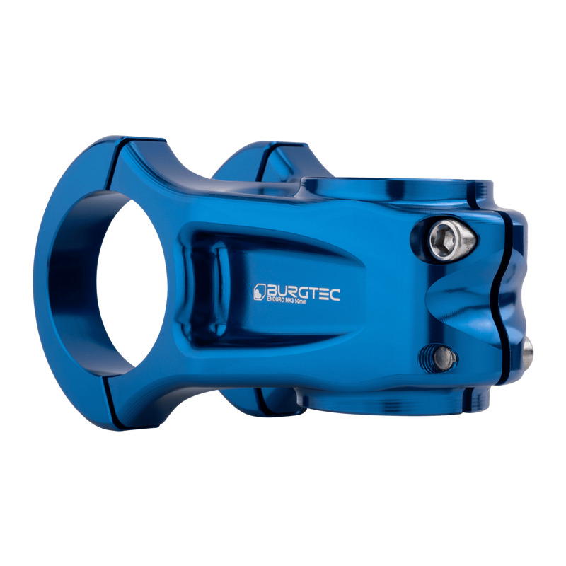 Burgtec Enduro MK3 Stem - 35mm Clamp - 50mm Reach - Deep Blue-1