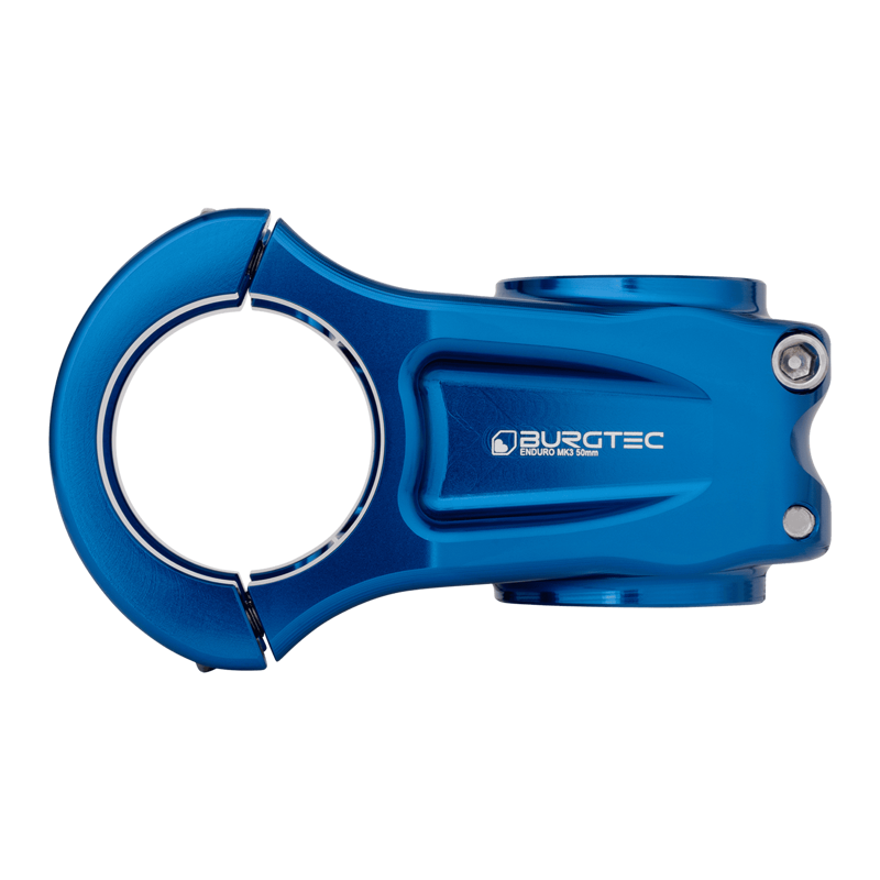 Burgtec Enduro MK3 Stem - 35mm Clamp - 50mm Reach - Deep Blue-3