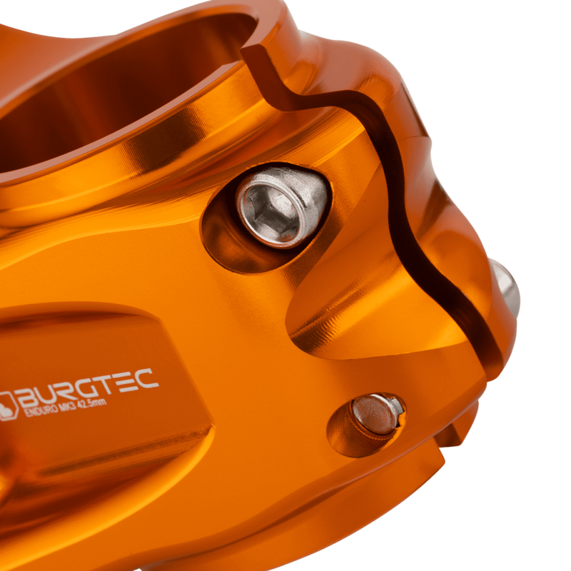 Burgtec Enduro MK3 Stem - 35mm Clamp - 50mm Reach - Iron Bro Orange-5