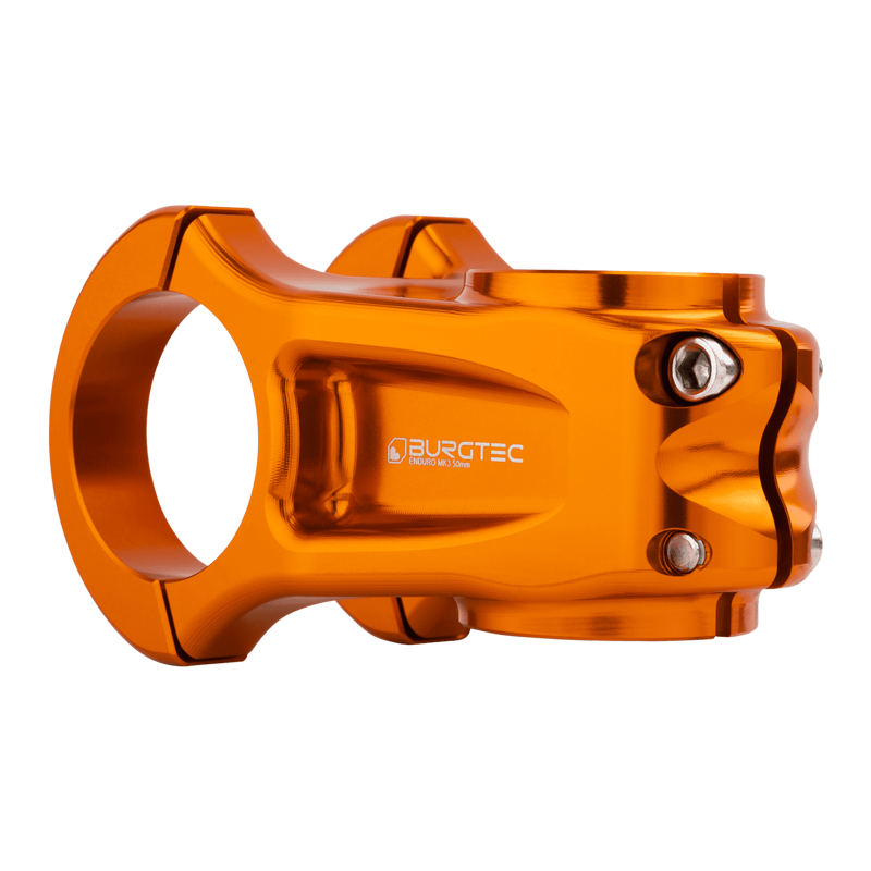 Burgtec Enduro MK3 Stem - 35mm Clamp - 50mm Reach - Iron Bro Orange-1