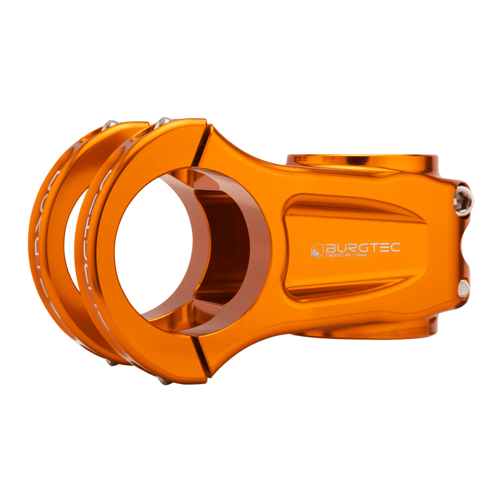 uPRISE Bikes Burgtec Enduro MK3 Stem - 35mm Clamp - 50mm Reach - Iron Bro Orange | Price match, 365 day returns, 18-Month Warranty, Finance Available & Free UK Delivery
