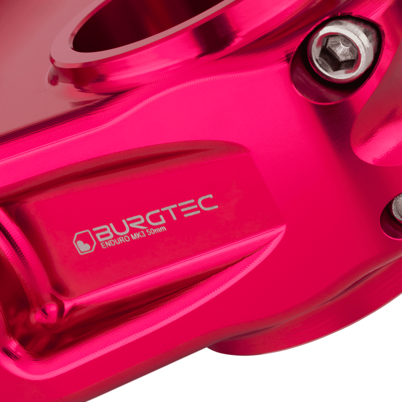Burgtec Enduro MK3 Stem - 35mm Clamp - 50mm Reach - Toxic Barbie Pink-4