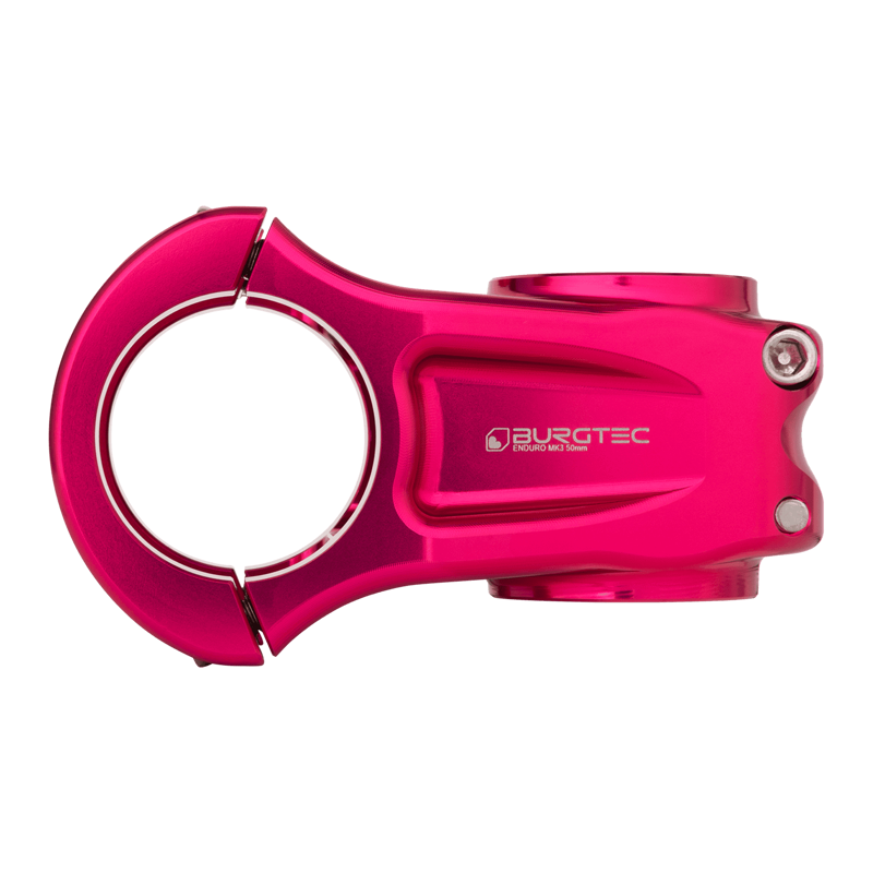 Burgtec Enduro MK3 Stem - 35mm Clamp - 50mm Reach - Toxic Barbie Pink-3