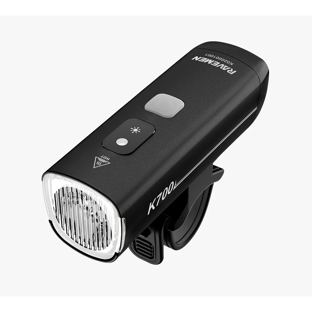 uPRISE Bikes Ravemen K700 USB Rechargeable AI Nighttime Front Light - 700 Lumens | Price match, 365 day return s, 18-Month Warranty, Finance Available & Free UK Delivery