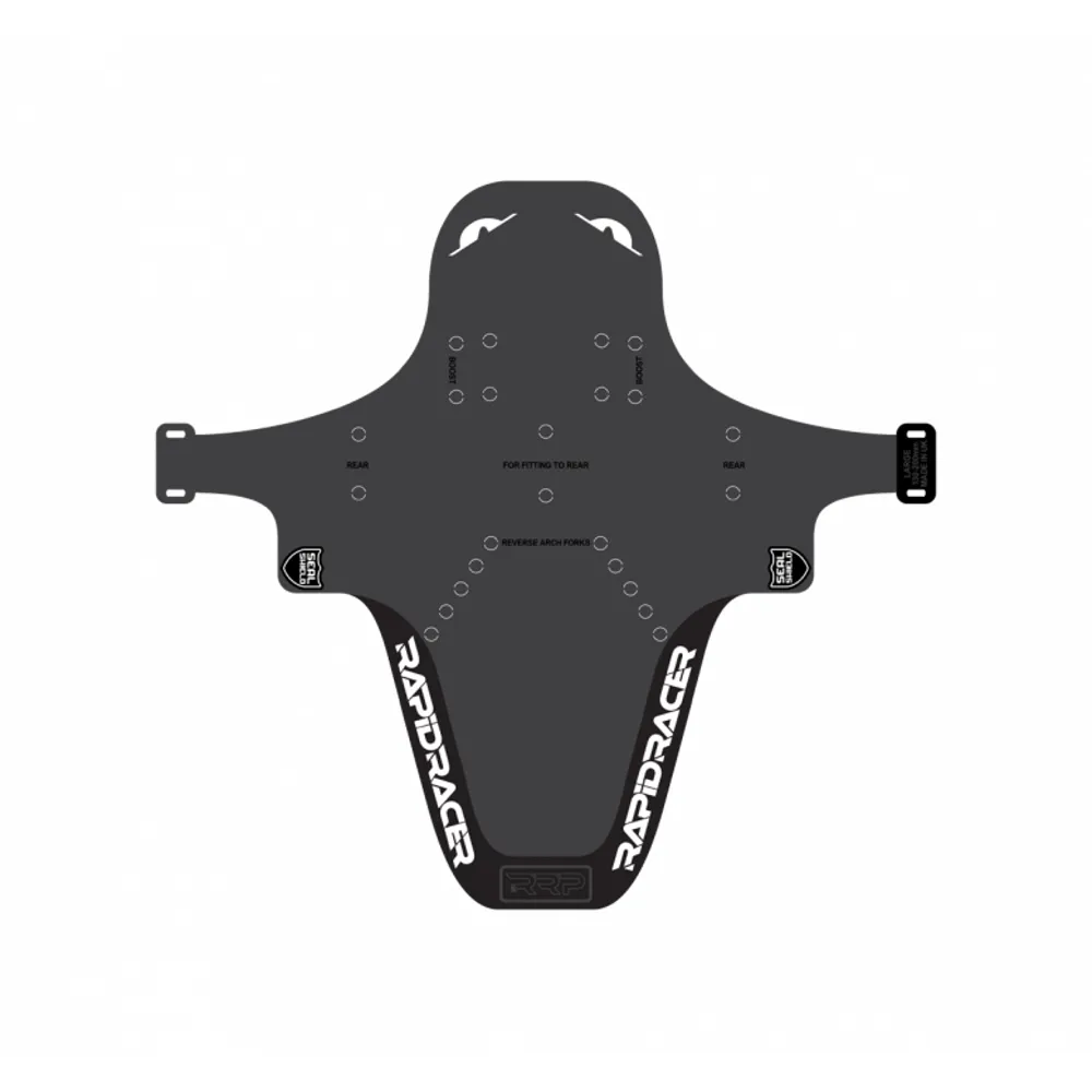 uPRISE Bikes RRP Enduroguard Front Mudguard - Large - Black/White | Price match, 365 day return s, 18-Month Warranty, Finance Available & Free UK Delivery