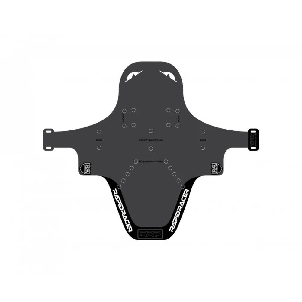 uPRISE Bikes RRP Enduroguard Front Mudguard - Standard - Black/White | Price match, 365 day return s, 18-Month Warranty, Finance Available & Free UK Delivery