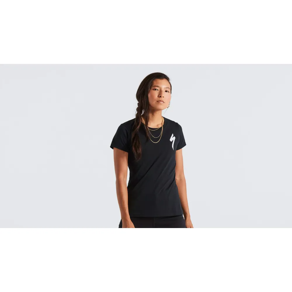 uPRISE Bikes Specialized S-Logo Women's Short Sleeve T- Shirt - Black | Price match, 365 day returns, 18-Month Warranty, Finance Available & Free UK Delivery