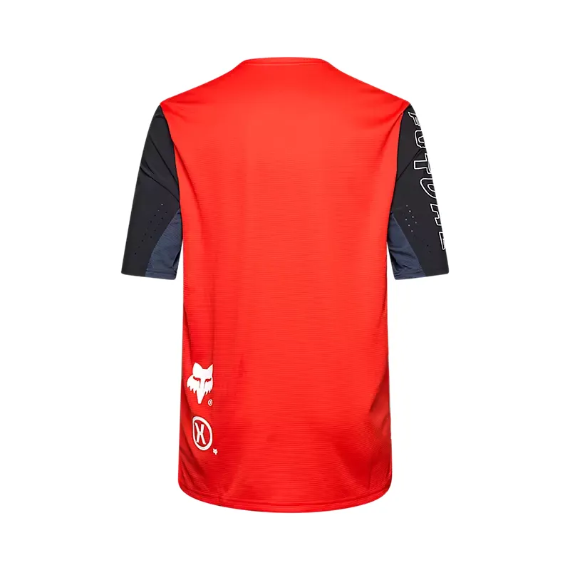 Fox Defend Elevated Men's Short Sleeve Jersey - Fluorescent Red-1