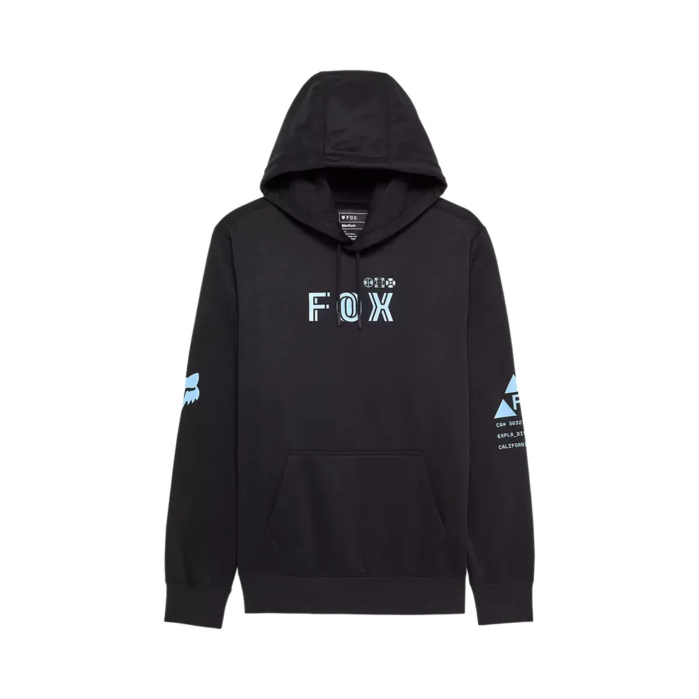 uPRISE Bikes Fox Clothing Fox Glyph Tech Pullover Hoodie - Black | Price match, 365 day return s, 18-Month Warranty, Finance Available & Free UK Delivery
