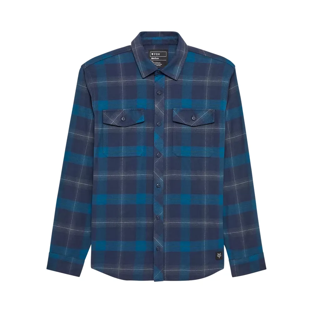 uPRISE Bikes Fox Clothing Fox Survivalist Core Men's Long Sleeve Flannel - Midnight Blue | Price match, 365 day return s, 18-Month Warranty, Finance Available & Free UK Delivery