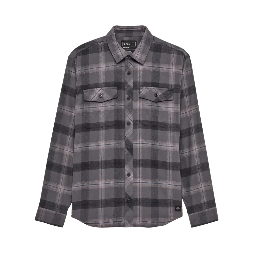 uPRISE Bikes Fox Clothing Fox Survivalist Core Men's Long Sleeve Flannel - Dark Shadow Grey | Price match, 365 day returns, 18-Month Warranty, Finance Available & Free UK Delivery
