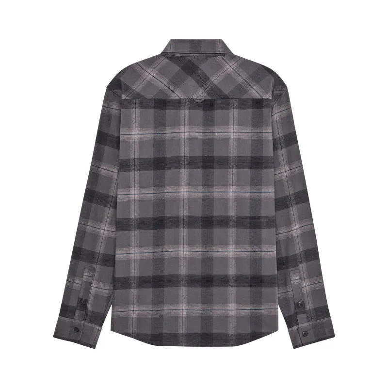 Fox Survivalist Core Men's Long Sleeve Flannel - Dark Shadow Grey-1
