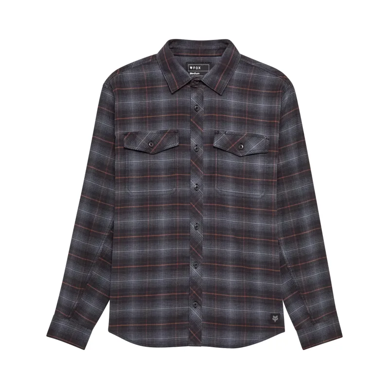 Fox Survivalist Stretch Flannel Long Sleeve Men's Shirt - Black