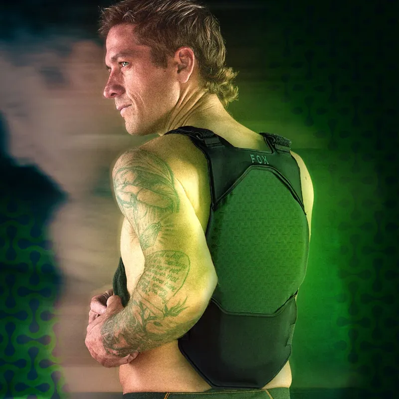 Fox Airframe Chest Guard - Black-9