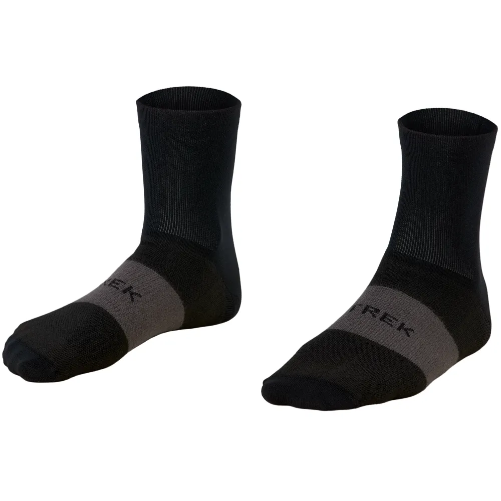 uPRISE Bikes Trek Race Quarter Cycling Socks - Black | Price match, 365 day return s, 18-Month Warranty, Finance Available & Free UK Delivery