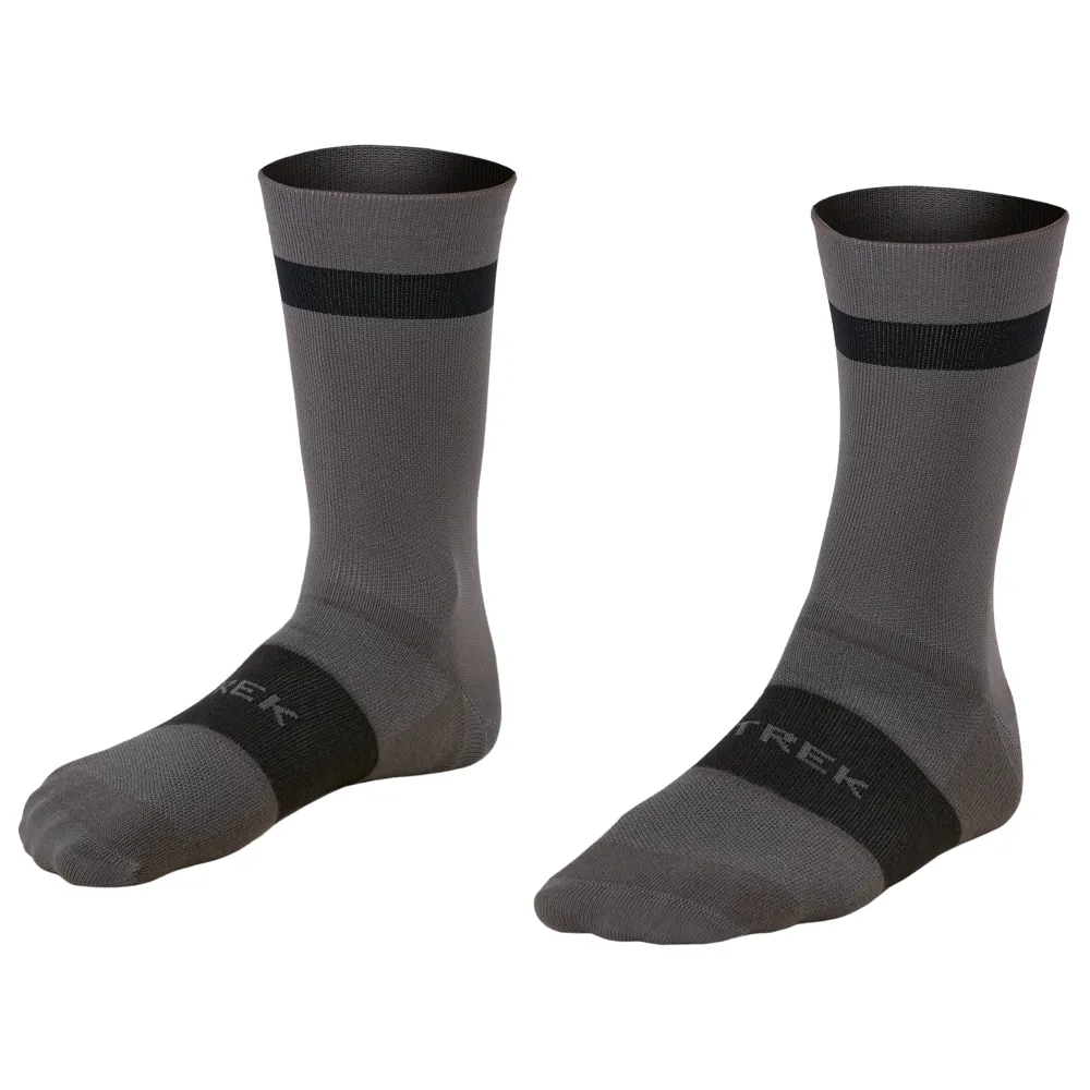 uPRISE Bikes Trek Race Crew Cycling Socks - Charcoal | Price match, 365 day return s, 18-Month Warranty, Finance Available & Free UK Delivery