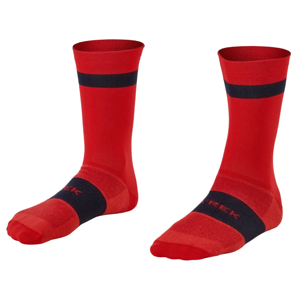 uPRISE Bikes Trek Race Crew Cycling Socks - Viper Red | Price match, 365 day return s, 18-Month Warranty, Finance Available & Free UK Delivery