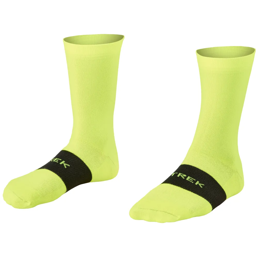 uPRISE Bikes Trek Race Crew Cycling Socks - Radioactive Yellow | Price match, 365 day return s, 18-Month Warranty, Finance Available & Free UK Delivery