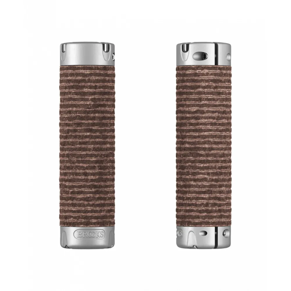uPRISE Bikes Brooks Plump Leather Grips - Brown | Price match, 365 day return s, 18-Month Warranty, Finance Available & Free UK Delivery
