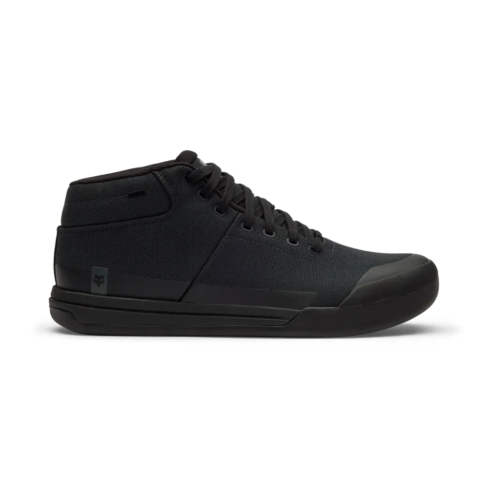 uPRISE Bikes Fox Clothing Fox Union Canvas Mid MTB Flat Shoes - Black | Price match, 365 day returns, 18-Month Warranty, Finance Available & Free UK Delivery
