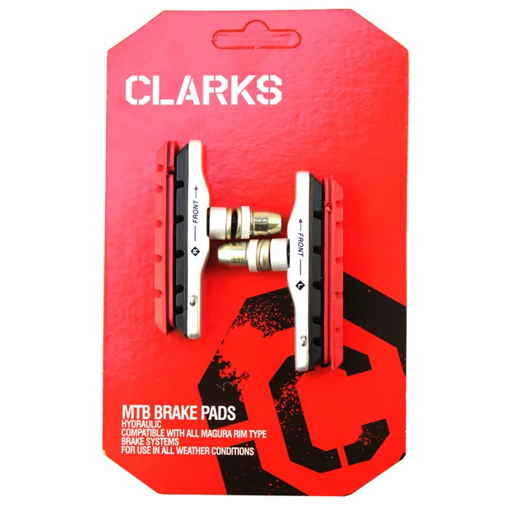 uPRISE Bikes Clarks MTB/Hybrid V-Brake Pads XTR Upgrade Threaded Type + Extra Pads | Price match, 365 day return s, 18-Month Warranty, Finance Available & Free UK Delivery