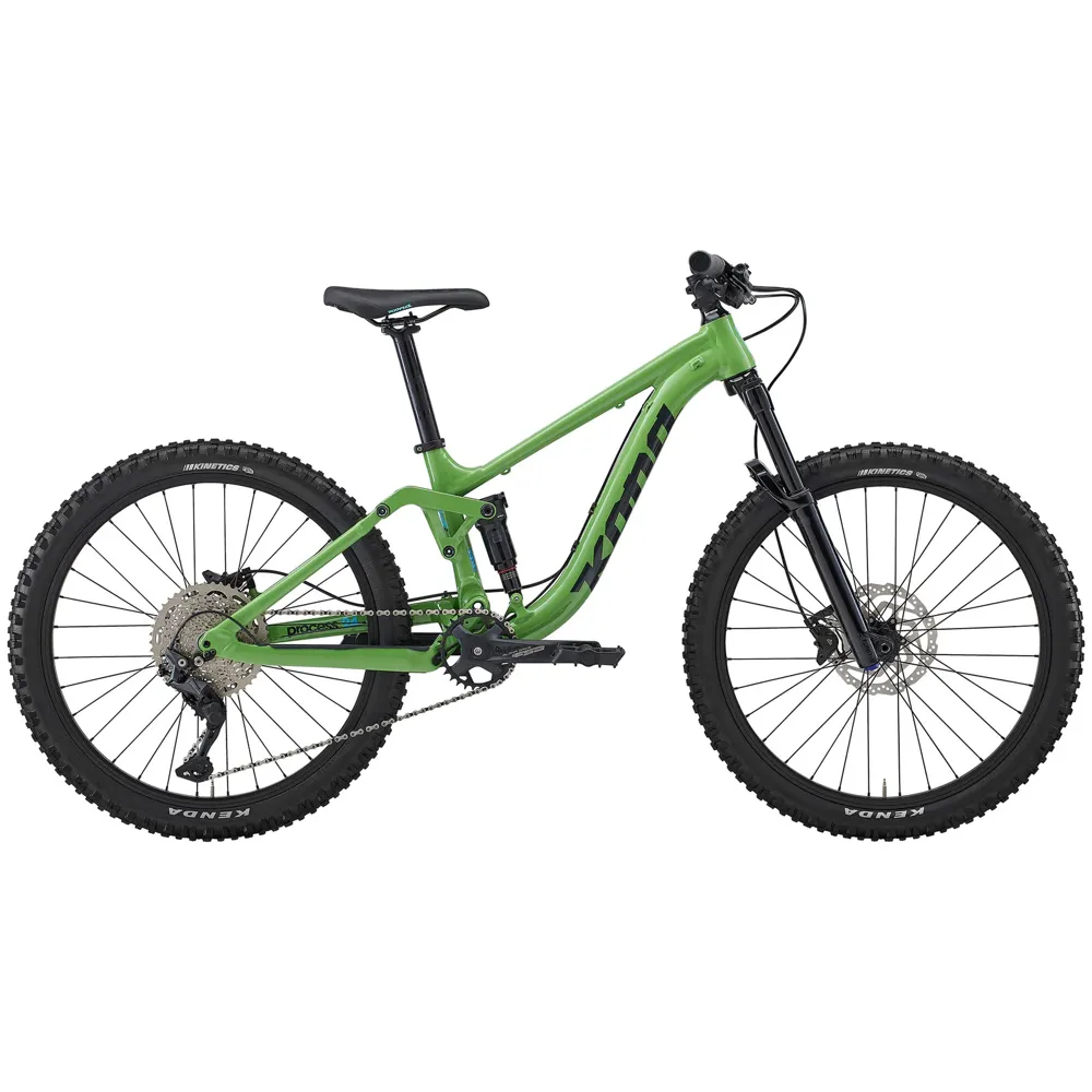 uPRISE Bikes Kona Process 24w 2026 Kids Full Suspension MTB - Gloss Kiwi | Price match, 365 day returns, 18-Month Warranty, Finance Available & Free UK Delivery