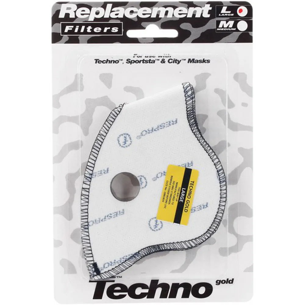uPRISE Bikes Respro Techno Anti-Pollution Mask Filter - Pack of 2. | Price match, 365 day return s, 18-Month Warranty, Finance Available & Free UK Delivery
