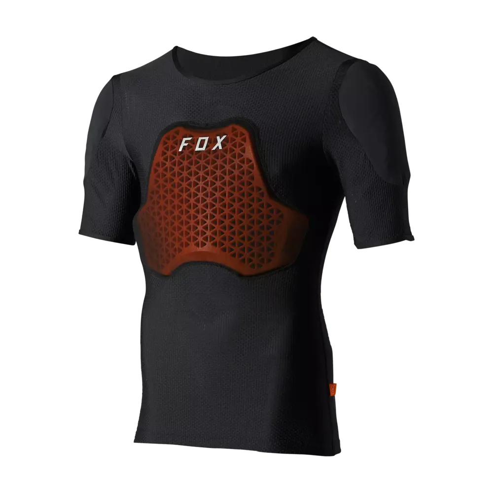 uPRISE Bikes Fox Clothing Fox  Baseframe Pro Short Sleeve  Chest Guard - Black | Price match, 365 day return s, 18-Month Warranty, Finance Available & Free UK Delivery