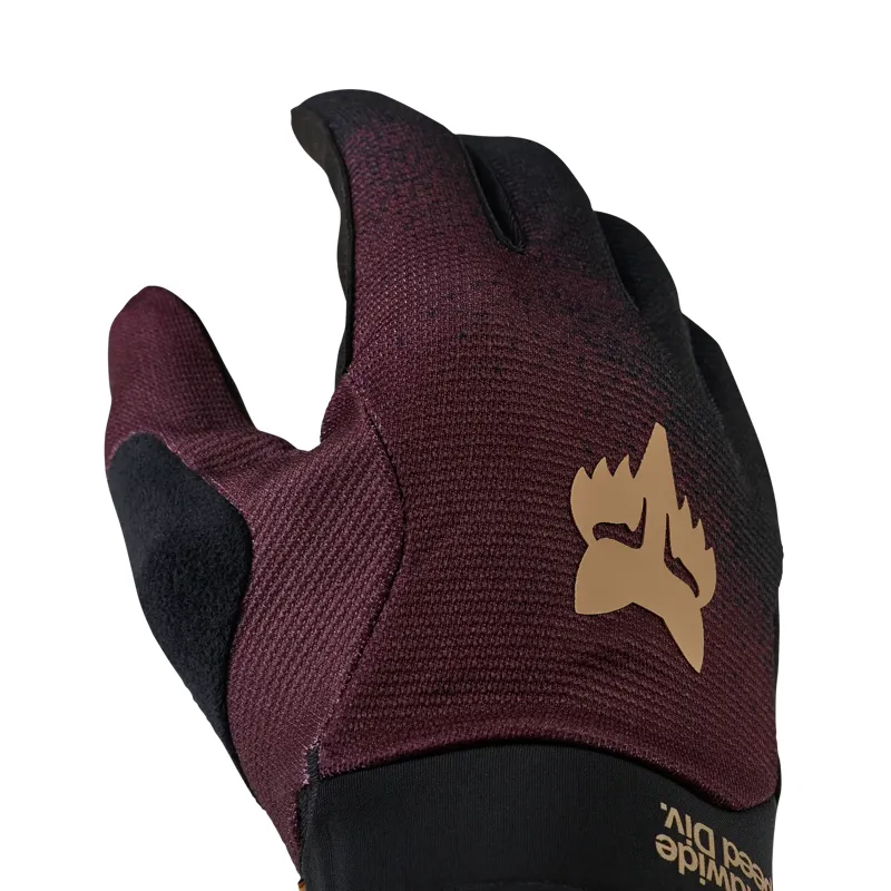 Fox Ranger Long Finger Gloves Blend - Dark Maroon-3
