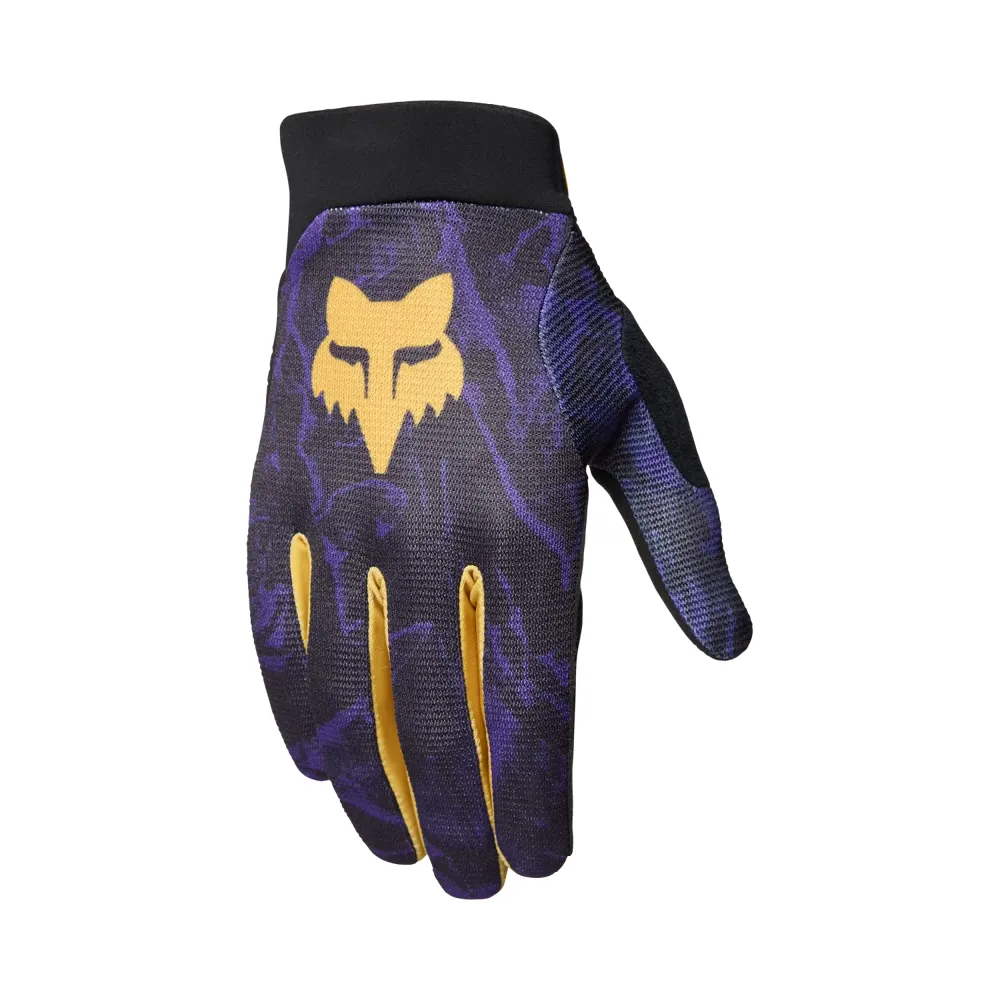 uPRISE Bikes Fox Clothing Fox Ranger Image Print Long Finger Gloves - Plum Purple | Price match, 365 day returns, 18-Month Warranty, Finance Available & Free UK Delivery