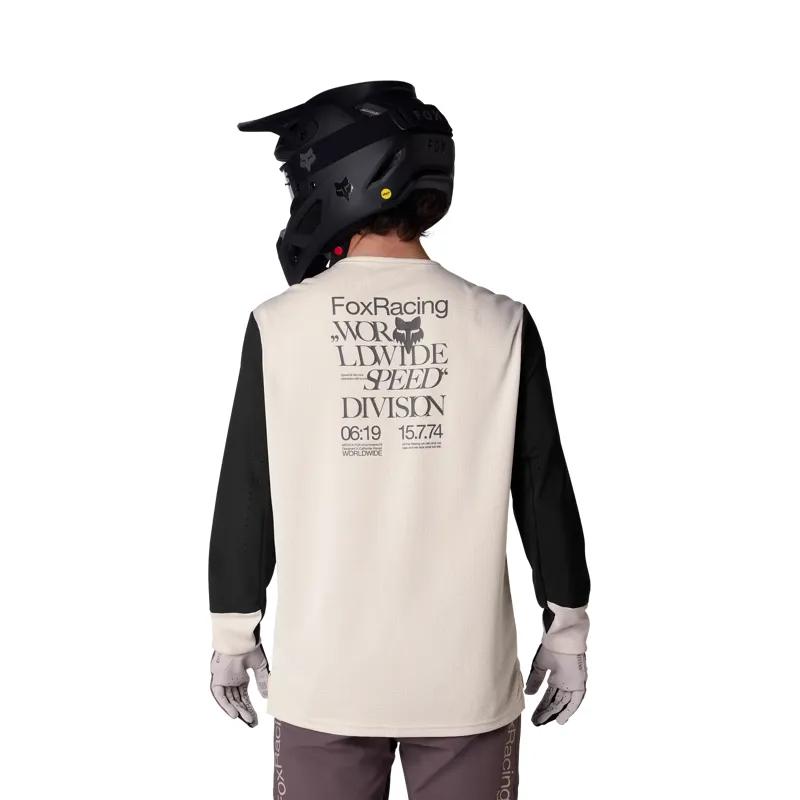 Fox Defend Park Special Edition Men's Long Sleeve Jersey - Chalk White-3