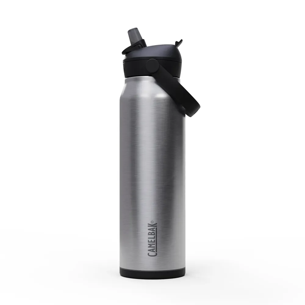 uPRISE Bikes Camelbak Thrive Flip Straw 32oz/1L Insulated Stainless Steel Bottle - Stainless | Price match, 365 day returns, 18-Month Warranty, Finance Available & Free UK Delivery