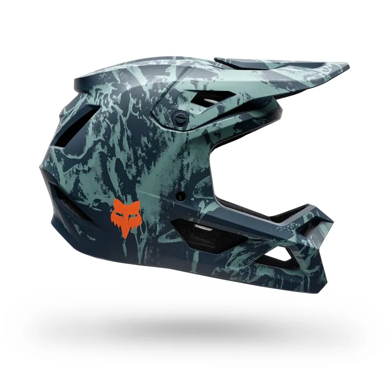 Fox  Rampage Image Print Mips Youth Full Face MTB Helmet - Arctic Blue