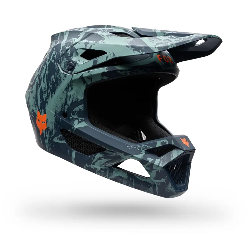 Fox  Rampage Image Print Mips Youth Full Face MTB Helmet - Arctic Blue-1