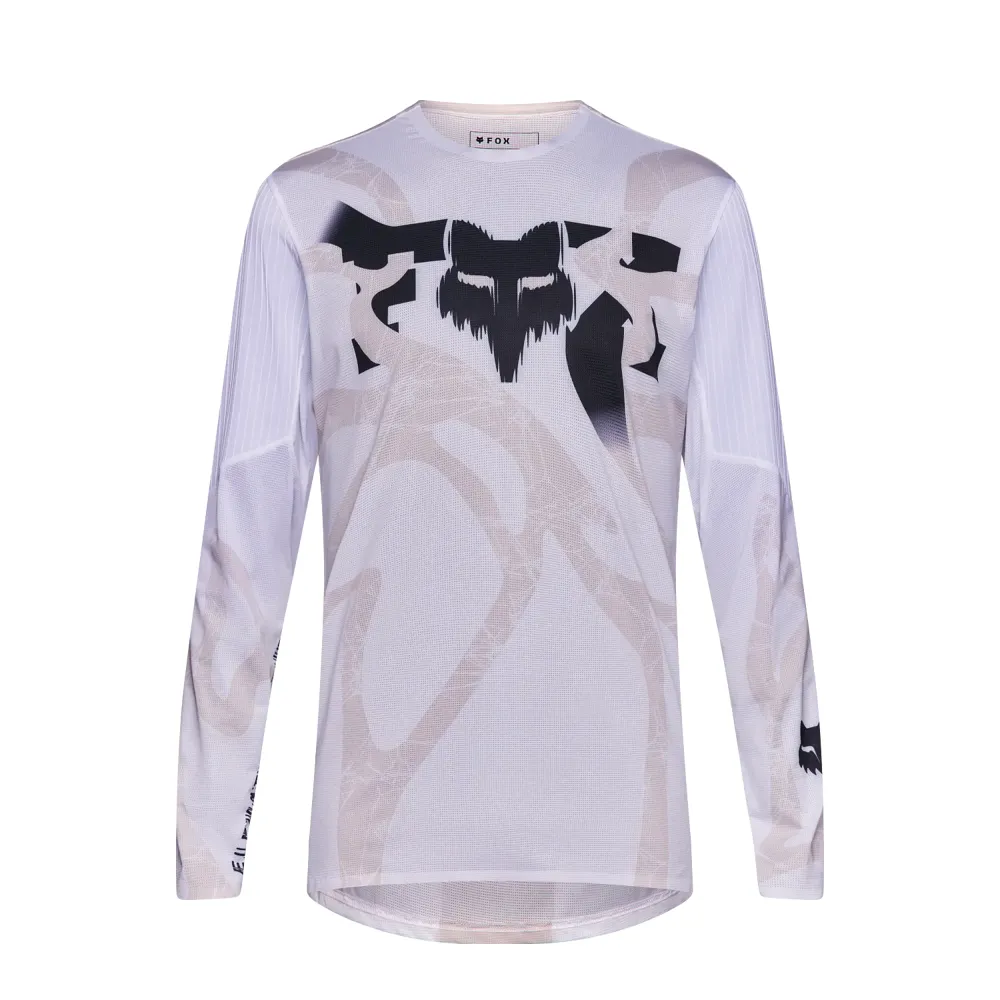 uPRISE Bikes Fox Clothing Fox Flexair Diffuse Special Edition Men's Long Sleeve Jersey - White | Price match, 365 day returns, 18-Month Warranty, Finance Available & Free UK Delivery