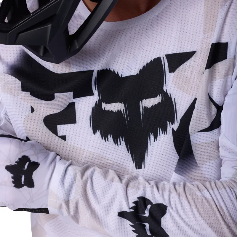Fox Flexair Diffuse Special Edition Men's Long Sleeve Jersey - White-4