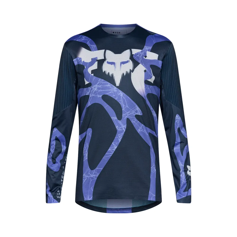 uPRISE Bikes Fox Clothing Fox Flexair Diffuse Special Edition Men's Long Sleeve Jersey - Blueberry | Price match, 365 day returns, 18-Month Warranty, Finance Available & Free UK Delivery