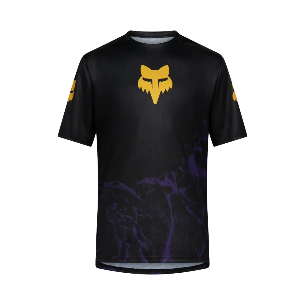 uPRISE Bikes Fox Clothing Fox Ranger Image Print Men's Short Sleeve Jersey - Plum Purple | Price match, 365 day returns, 18-Month Warranty, Finance Available & Free UK Delivery