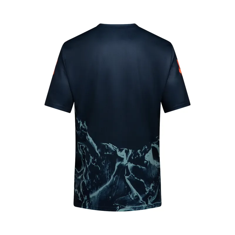 Fox Ranger Image Print Men's Short Sleeve Jersey - Arctic Blue-1