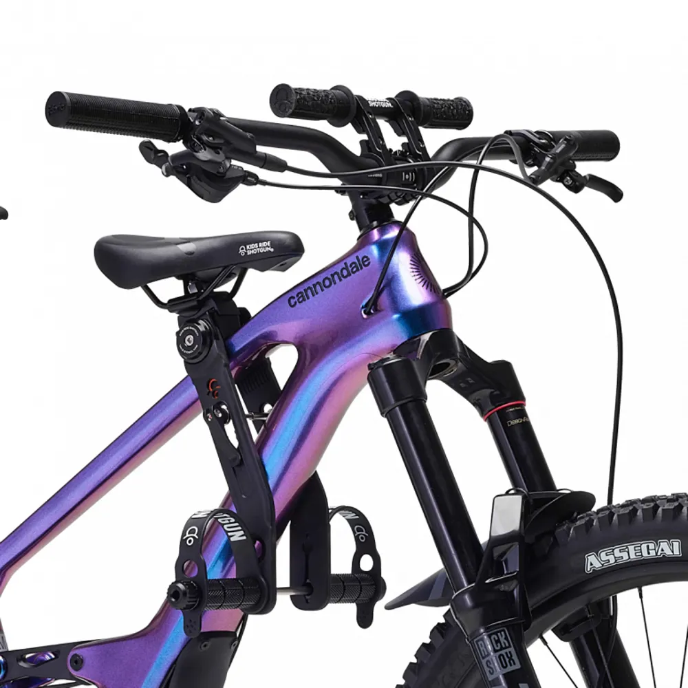 uPRISE Bikes Kids Ride Shotgun 2.0 Child Bike Seat + Handlebars Combo - Black | Price match, 365 day return s, 18-Month Warranty, Finance Available & Free UK Delivery