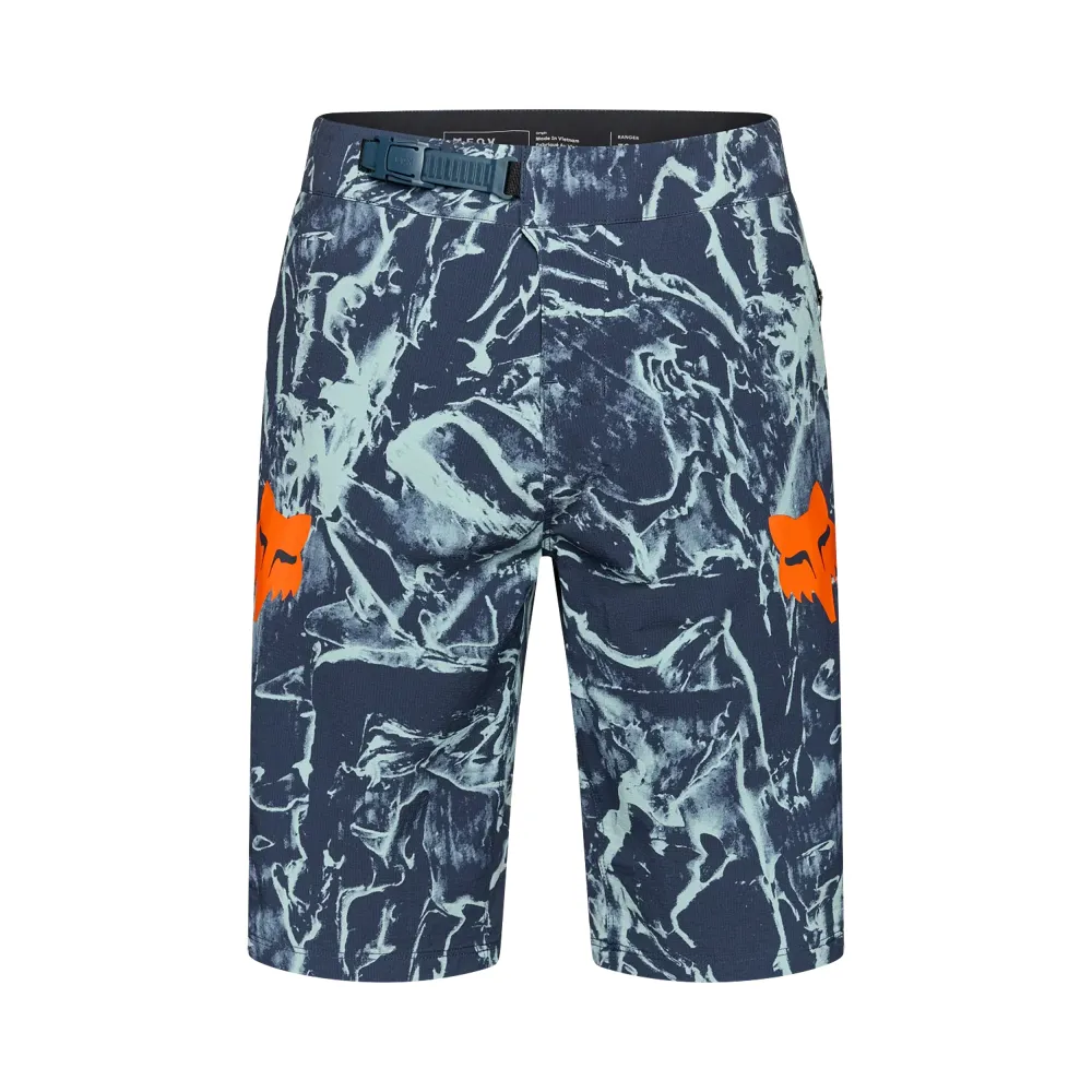 uPRISE Bikes Fox Clothing Ranger Image Print Men's Shorts - Arctic Blue | Price match, 365 day returns, 18-Month Warranty, Finance Available & Free UK Delivery