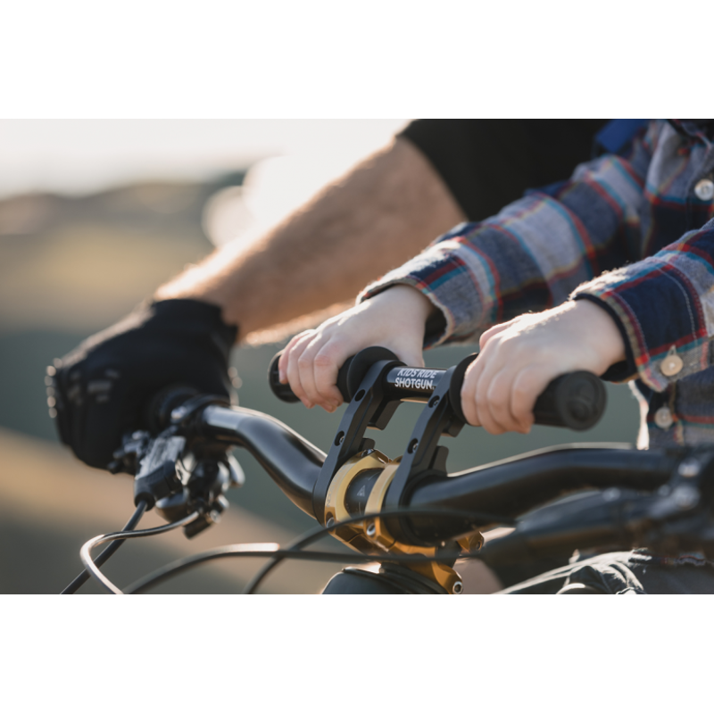 Kids Ride Shotgun 2.0 Child Bike Seat Handlebars - Black-2