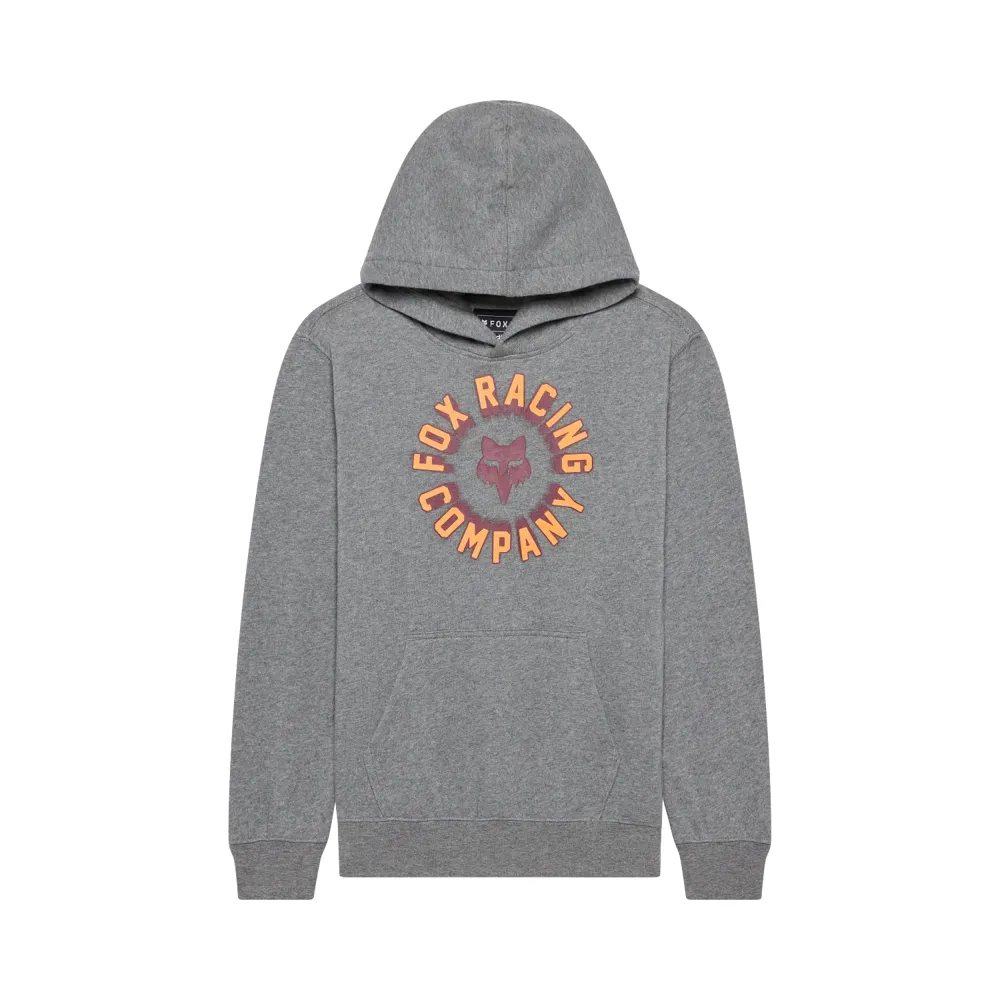 uPRISE Bikes Fox Clothing Fox Beam Youth Premium Fleece Pullover Hoodie - Heather Grey | Price match, 365 day returns, 18-Month Warranty, Finance Available & Free UK Delivery