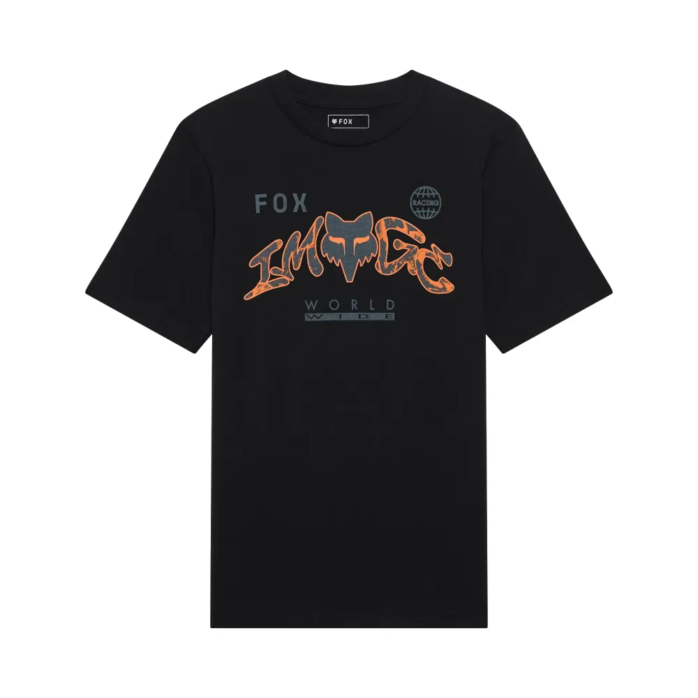 uPRISE Bikes Fox Clothing Fox Image Print Youth Short Sleeve Tee - Black | Price match, 365 day returns, 18-Month Warranty, Finance Available & Free UK Delivery