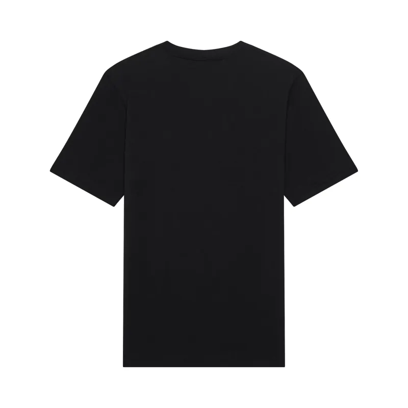Fox Image Print Youth Short Sleeve Tee - Black-1