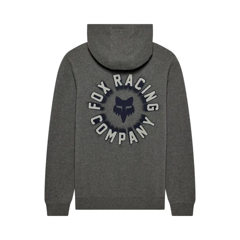 Fox Beam Men's Premium Fleece Pullover Hoolie - Heather Graphite Grey-1