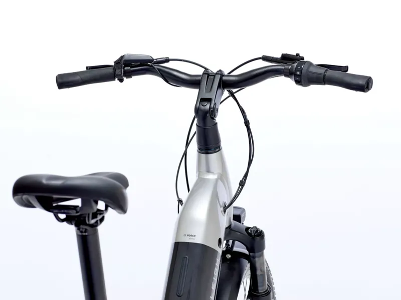 Raleigh Novus Hub Gear Lowstep 600wh 2026 Electric Hybrid Bike - Platinum Chrome-2