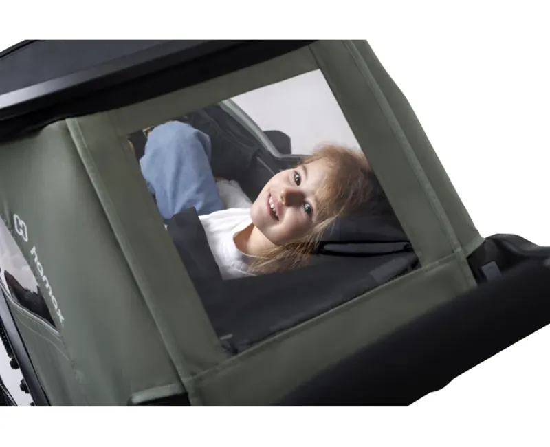 Hamax Outback Next Single Child Bicycle Trailer - Green-4
